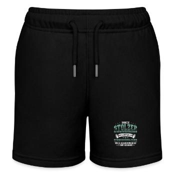 Schwiegersohn Geschenk Schwiegersöhne - Kinder Organic Joggingshorts Mini Bolter von Stanley/Stella - Schwarz - Vorne
