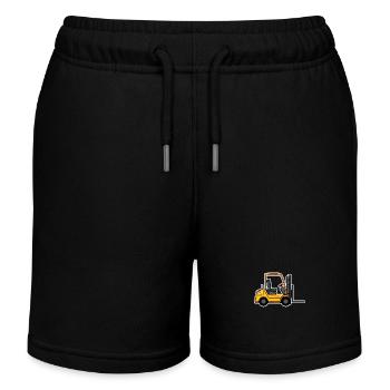 Chariot élévateur - Short de jogging enfant bio Stanley/Stella - noir - Devant