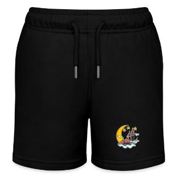 Ramadan - Kinder Organic Joggingshorts Mini Bolter von Stanley/Stella - Schwarz - Vorne