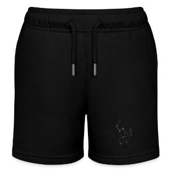 Orion Constellation Stars - Kids Organic Sweat Shorts by Stanley/Stella - black - Front