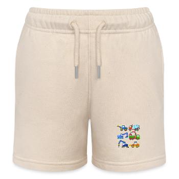 Chantiers - Short de jogging enfant bio Stanley/Stella - écru doux - Devant