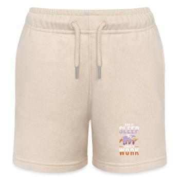 Faultier lustig - Kinder Organic Joggingshorts Mini Bolter von Stanley/Stella - Natur - Vorne