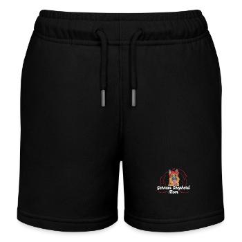 Schäferhund Mama Hundebesitzer Frauchen Geschenk - Kinder Organic Joggingshorts Mini Bolter von Stanley/Stella - Schwarz - Vorne