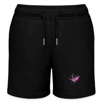 Origami grue comme papier - Short de jogging enfant bio Stanley/Stella - noir - Devant