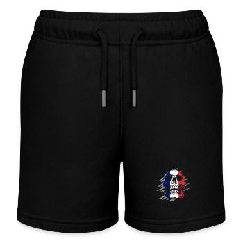 Drapeau de la France Skull - Short de jogging enfant bio Stanley/Stella - noir - Devant