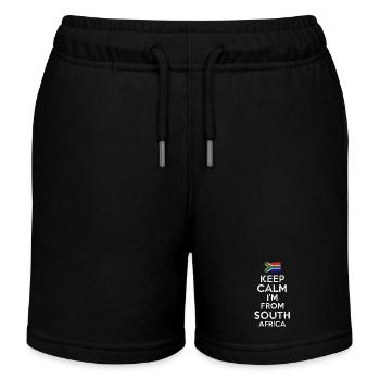 South Africa Keep Calm - Kinder Organic Joggingshorts Mini Bolter von Stanley/Stella - Schwarz - Vorne