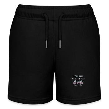 Lustiger Spruch Nerven - Kinder Organic Joggingshorts Mini Bolter von Stanley/Stella - Schwarz - Vorne