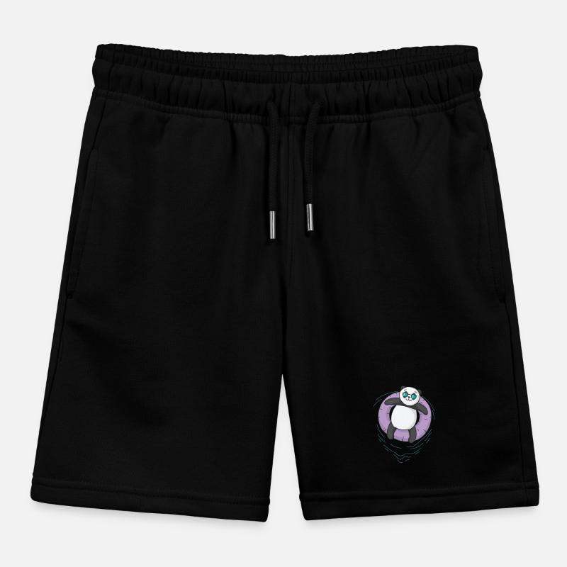 Panda beim Chillen Kinder Organic Joggingshorts Mini Bolter von Stanley/Stella