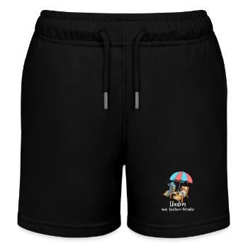 Wellness-Paradies Insel Usedom - Kinder Organic Joggingshorts Mini Bolter von Stanley/Stella - Schwarz - Vorne