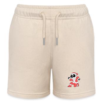 Panda de Noël - Short de jogging enfant bio Stanley/Stella - écru doux - Devant
