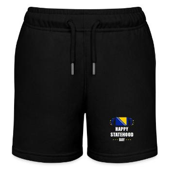 Bosnien und Herzegowina Statehood Day - Kinder Organic Joggingshorts Mini Bolter von Stanley/Stella - Schwarz - Vorne