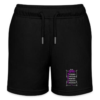 Marie - beste Tante - Kinder Organic Joggingshorts Mini Bolter von Stanley/Stella - Schwarz - Vorne