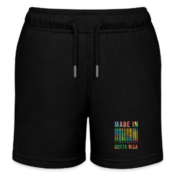 Costa Rica geboren Made in Costa Rica - Kinder Organic Joggingshorts Mini Bolter von Stanley/Stella - Schwarz - Vorne
