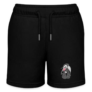 Grim Reaper with coffee - Kids Organic Sweat Shorts by Stanley/Stella - black - Front