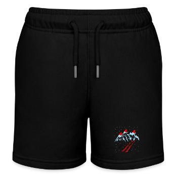 Winterurlaub Skigebiet Ski Langlauf Tirol Xmas Alm - Kinder Organic Joggingshorts Mini Bolter von Stanley/Stella - Schwarz - Vorne