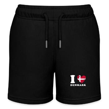 Dänemark J’aime le Danemark - Short de jogging enfant bio Stanley/Stella - noir - Devant