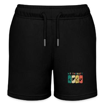 Surfing - Kids Organic Sweat Shorts by Stanley/Stella - black - Front