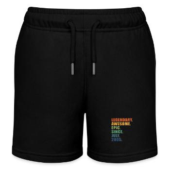 18. Geburtstag, Juli 2005, 18-jähriges Jubiläum - Kinder Organic Joggingshorts Mini Bolter von Stanley/Stella - Schwarz - Vorne