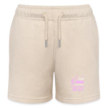 Oma 2022 - Kinder Organic Joggingshorts Mini Bolter von Stanley/Stella - Natur - Vorne