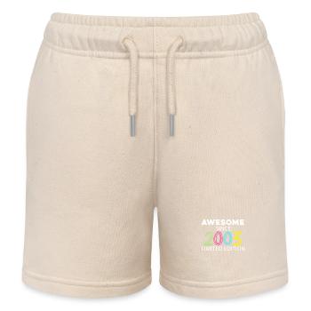 Fantastic since 2003 - born in 2003 - Kids Organic Sweat Shorts by Stanley/Stella - soft Ecru - Front