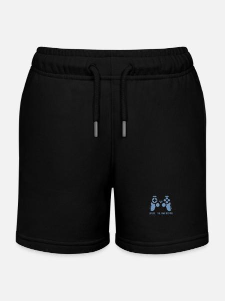 Level 30 unlocked - Kinder Organic Joggingshorts Mini Bolter von Stanley/Stella - Schwarz