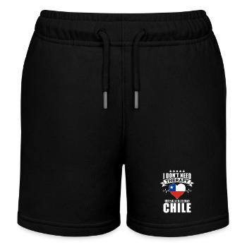 Chili Je n’ai pas besoin de thérapie - Short de jogging enfant bio Stanley/Stella - noir - Devant