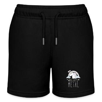 Licorne Heavy Metal - Short de jogging enfant bio Stanley/Stella - noir - Devant