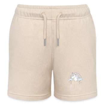 Licorne Heavy Metal - Short de jogging enfant bio Stanley/Stella - écru doux - Devant