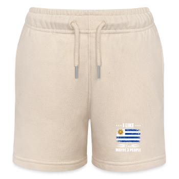 Uruguay - Kinder Organic Joggingshorts Mini Bolter von Stanley/Stella - Natur - Vorne