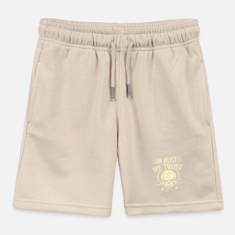 In Rust we rely on Blacksmith Bladesmith Kids Organic Sweat Shorts by Stanley/Stella