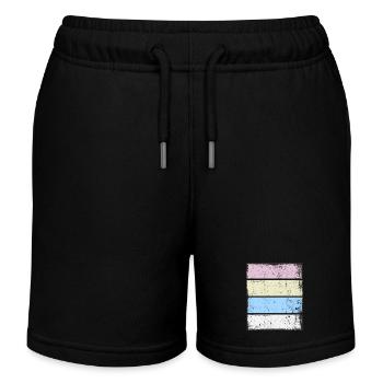 Retro Background Sunset Grunge Pastel - Kids Organic Sweat Shorts by Stanley/Stella - black - Front