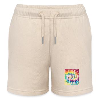 Hippie Birthday 1979 - Kids Organic Sweat Shorts by Stanley/Stella - soft Ecru - Front