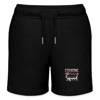 cooking group - Kids Organic Sweat Shorts by Stanley/Stella - black - Front