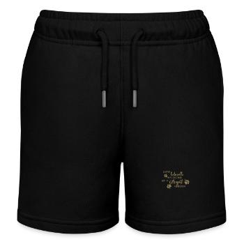 August Geburtstag Hundedame Frauchen Hund - Kinder Organic Joggingshorts Mini Bolter von Stanley/Stella - Schwarz - Vorne
