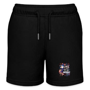 Es Ist Der 4. Juli Und Ja, Ich Habe Geburtstag. - Kinder Organic Joggingshorts Mini Bolter von Stanley/Stella - Schwarz - Vorne
