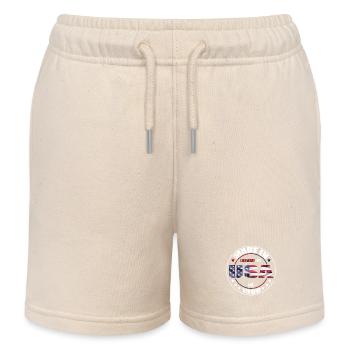 Geburtstag Spruch geboren USA 1999 - Kinder Organic Joggingshorts Mini Bolter von Stanley/Stella - Natur - Vorne