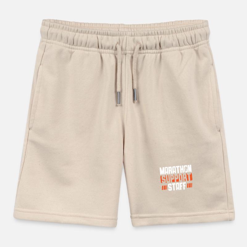 Support staff for marathon runners Kids Organic Sweat Shorts by Stanley/Stella