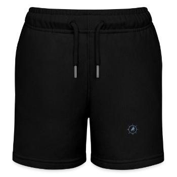 Segeln Segler Segelboot Pocket Design - Kinder Organic Joggingshorts Mini Bolter von Stanley/Stella - Schwarz - Vorne