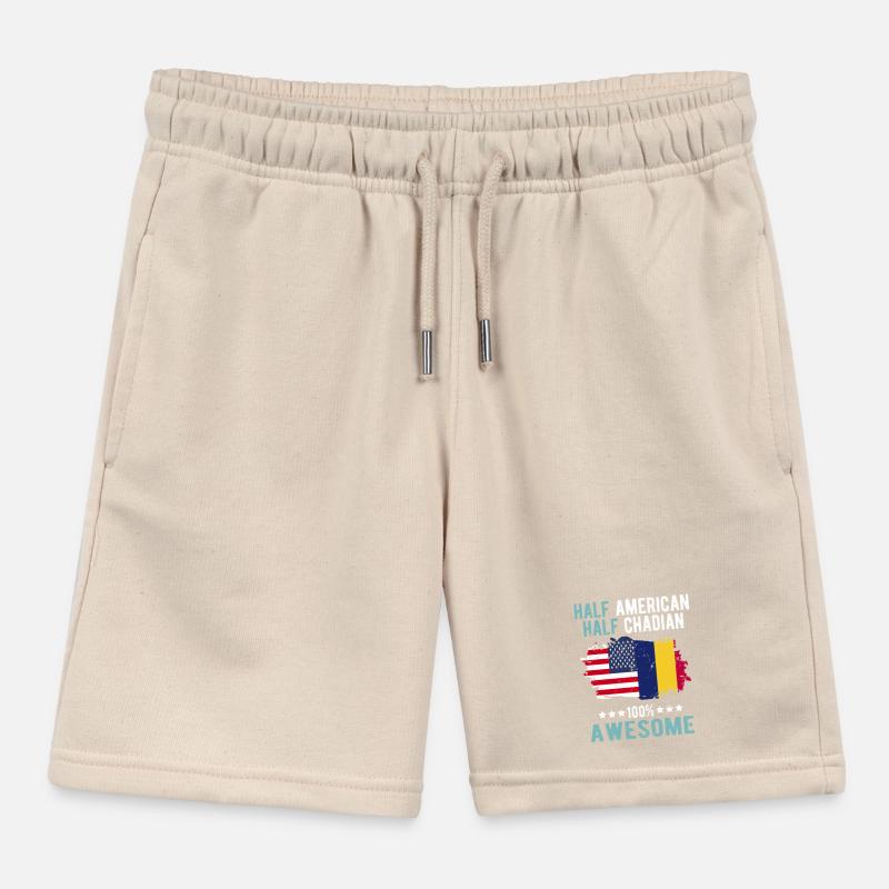 Halb Amerikaner Halb Tschader Kinder Organic Joggingshorts Mini Bolter von Stanley/Stella