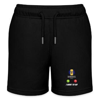 Barbados calls lusiger flags spell - Kids Organic Sweat Shorts by Stanley/Stella - black - Front