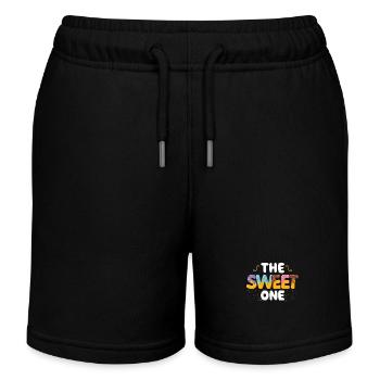Le Sweet One | | d’anniversaire familial correspondant - Short de jogging enfant bio Stanley/Stella - noir - Devant