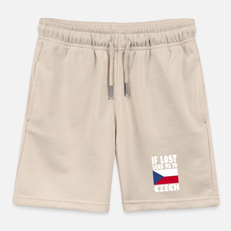 Drapeau de la République tchèque Short de jogging enfant bio Stanley/Stella