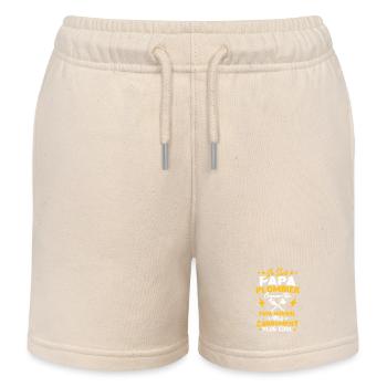 Papa plombier comme un papa normal mais plus cool - Short de jogging enfant bio Stanley/Stella - écru doux - Devant