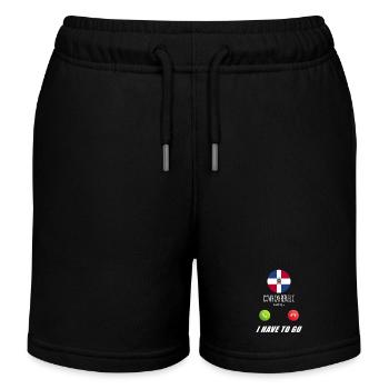 Dominikanische Republik ruft an Lusiger Flaggen - Kinder Organic Joggingshorts Mini Bolter von Stanley/Stella - Schwarz - Vorne