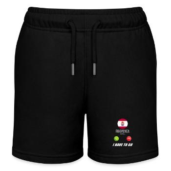 Français Polynésie appelle les drapeaux lusiger - Short de jogging enfant bio Stanley/Stella - noir - Devant