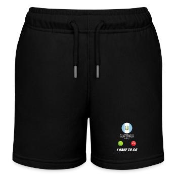 Guatemala calls lusiger flags saying - Kids Organic Sweat Shorts by Stanley/Stella - black - Front