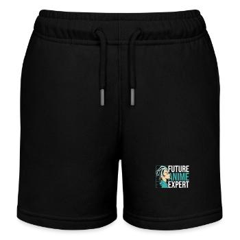 Zukünftiger Anime-experte | Anime-liebhaber | - Kinder Organic Joggingshorts Mini Bolter von Stanley/Stella - Schwarz - Vorne