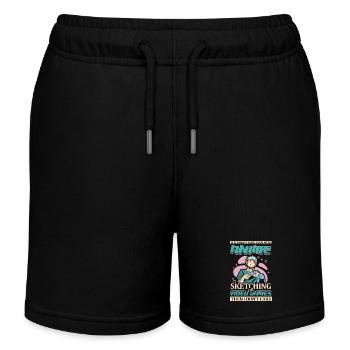 Anime Sketching Videospiele | Anime-liebhaber | - Kinder Organic Joggingshorts Mini Bolter von Stanley/Stella - Schwarz - Vorne