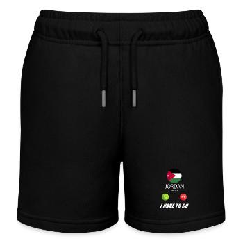 La Jordanie appelle les drapeaux lusiger - Short de jogging enfant bio Stanley/Stella - noir - Devant