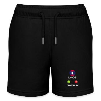 Le Laos appelle les drapeaux lusiger en disant - Short de jogging enfant bio Stanley/Stella - noir - Devant